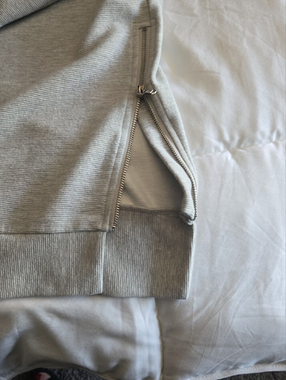 Light Gray Women's Crewneck Sweatshirt - Picture 4 of 8